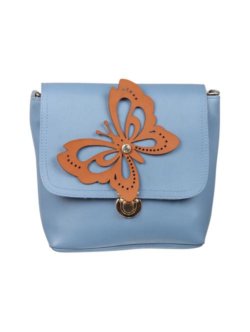 blue leatherette (pu) regular sling bag - 15503438 - Standard Image - 1