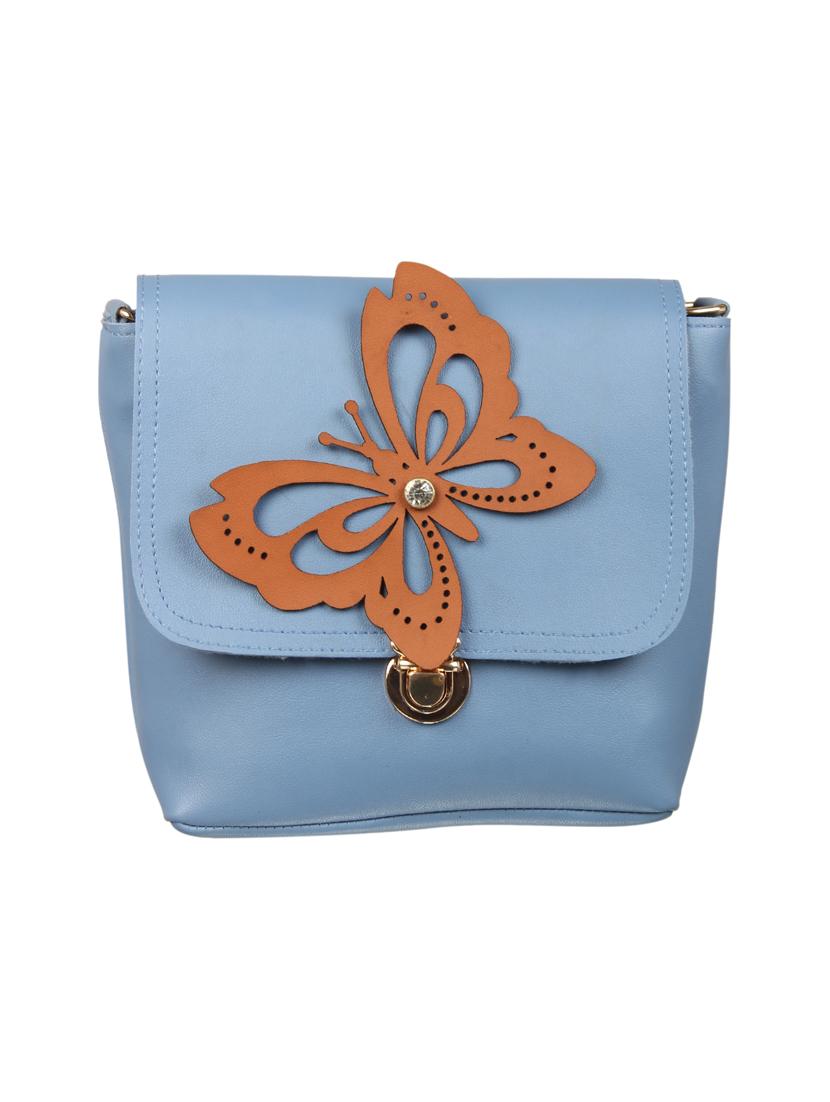 blue leatherette (pu) regular sling bag - 15503438 - Zoom Image - 1