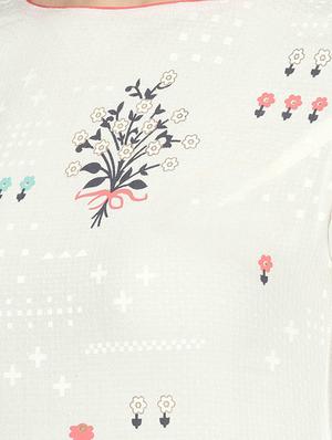 printed straight kurta - 15503703 - Standard Image - 4