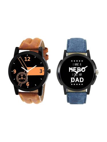 Frix Times Set of 2 analog watch combo(F-1-4) - 15503764 - Very Small Image - 1