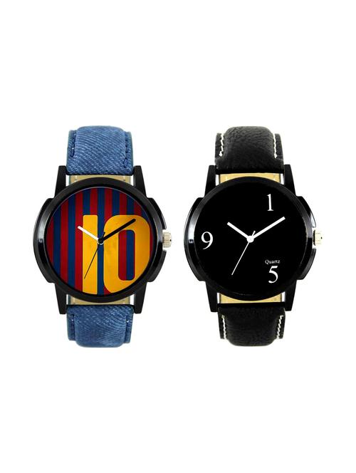 Frix Times Set of 2 analog watch combo(F-10-11) - 15503795 - Very Small Image - 1