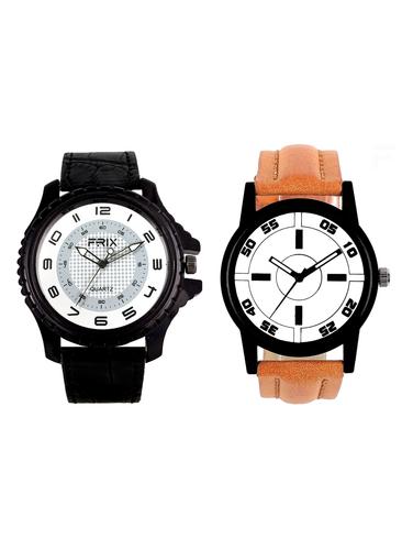 Frix Times Set of 2 analog watch combo(F-208-201) - 15503800 - Very Small Image - 1
