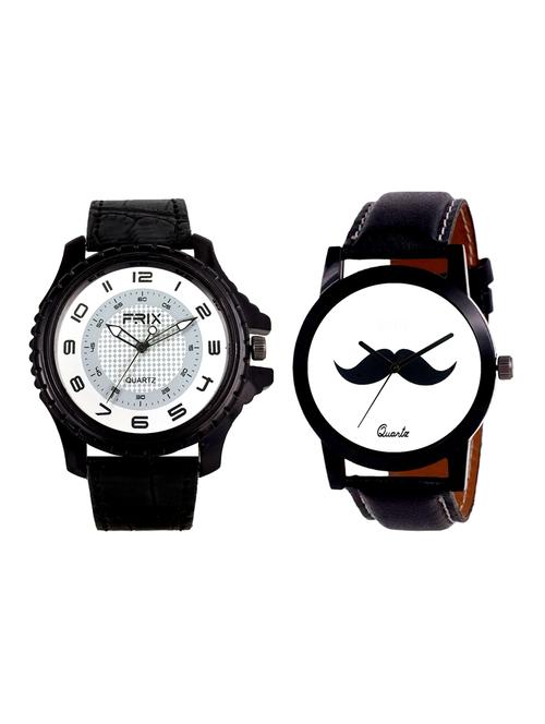 Frix Times Set of 2 analog watch combo(F-208-206) - 15503805 - Very Small Image - 1