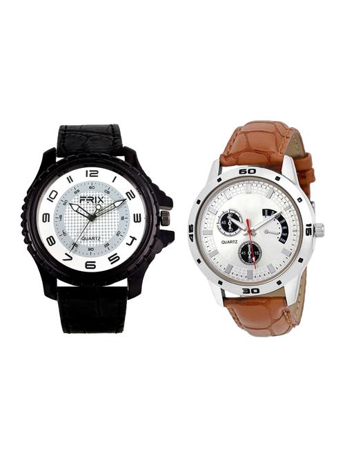 Frix Times Set of 2 analog watch combo(F-208-304) - 15503812 - Very Small Image - 1