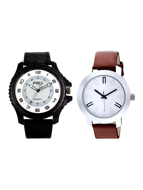 Frix Times Set of 2 analog watch combo(F-208-314) - 15503818 - Very Small Image - 1