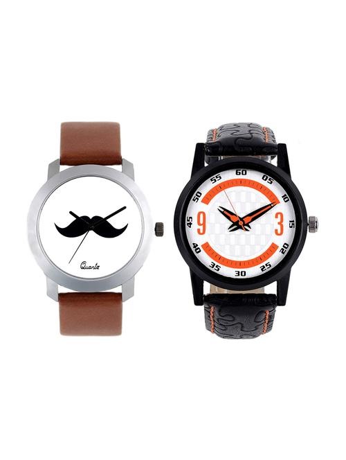 Frix Times Set of 2 analog watch combo(F-209-202) - 15503826 - Very Small Image - 1