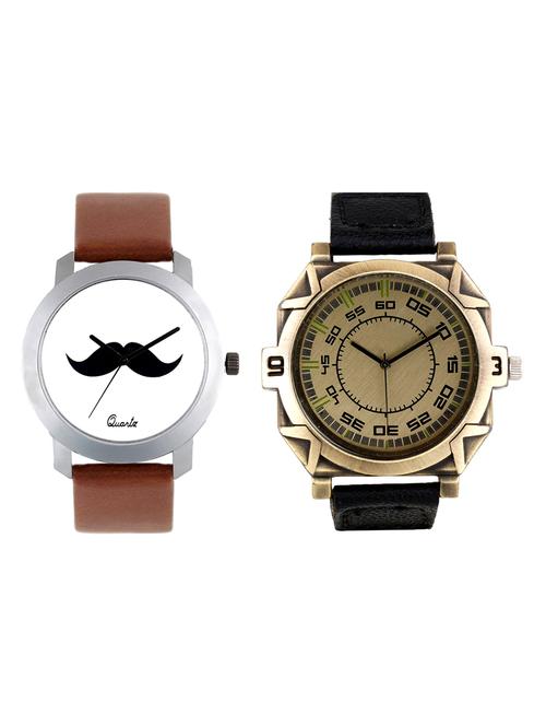 Frix Times Set of 2 analog watch combo(F-209-207) - 15503830 - Very Small Image - 1