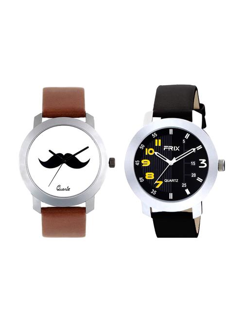 Frix Times Set of 2 analog watch combo(F-209-210) - 15503831 - Very Small Image - 1