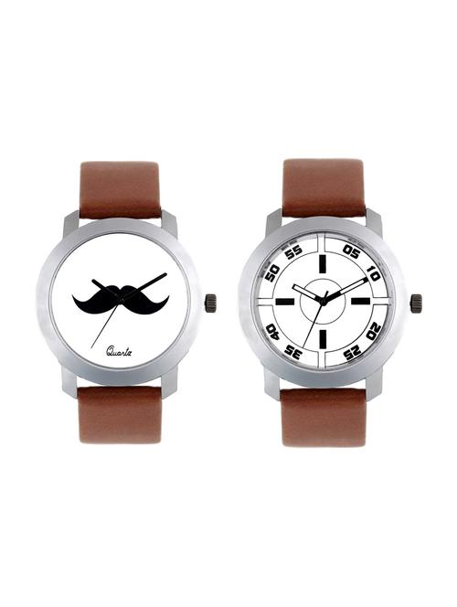 Frix Times Set of 2 analog watch combo(F-209-211) - 15503832 - Very Small Image - 1