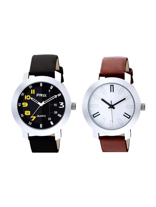 Frix Times Set of 2 analog watch combo(F-210-314) - 15503863 - Very Small Image - 1