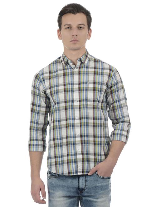 multi colored cotton blend casual shirt - 15503895 - Standard Image - 1