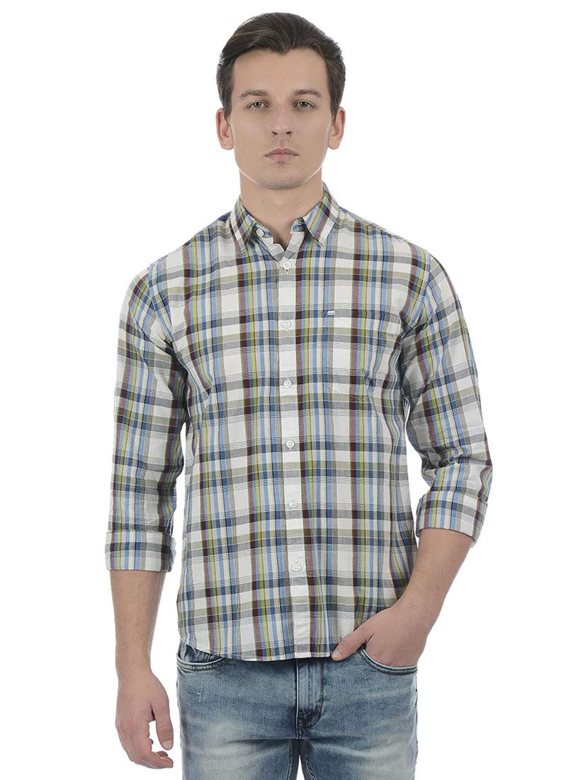 multi colored cotton blend casual shirt - 15503895 - Zoom Image - 1