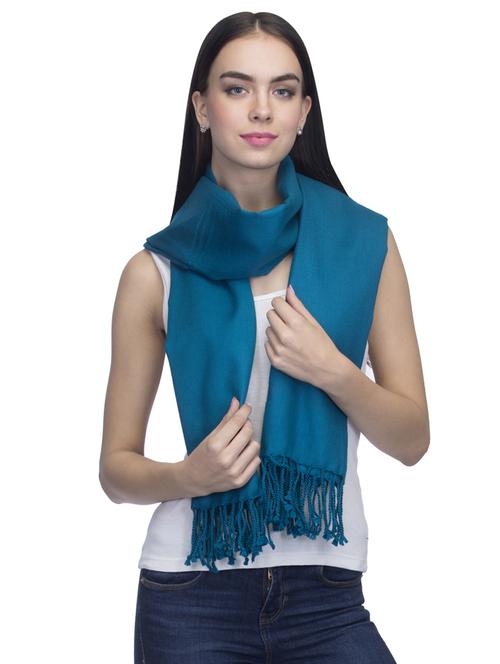 blue wool stole - 15503920 - Standard Image - 1