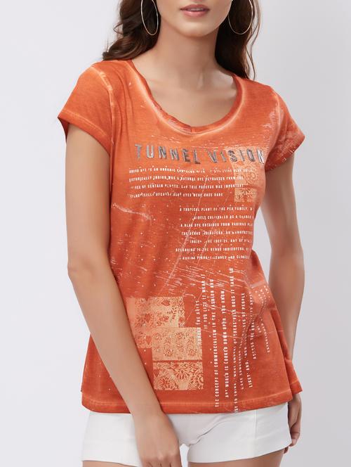 Rust graphic print tee - 15503968 - Standard Image - 1
