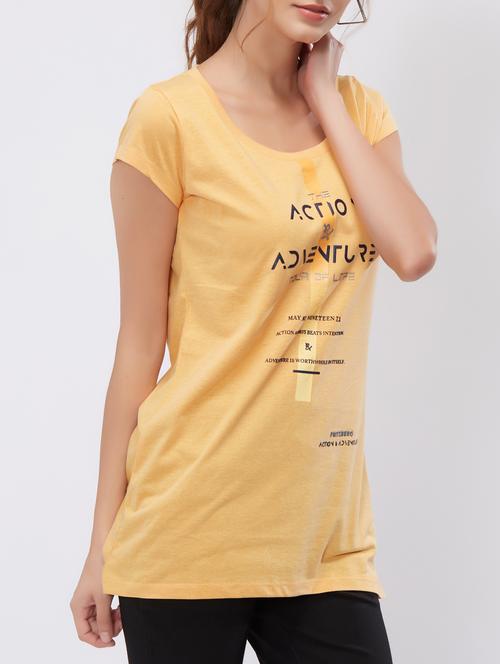 Slogan print tee - 15503969 - Standard Image - 1