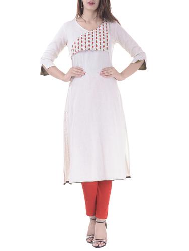 A-line printed kurta - 15504399 - Very Small Image - 1