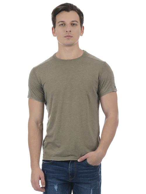 green cotton blend t-shirt - 15504462 - Standard Image - 1