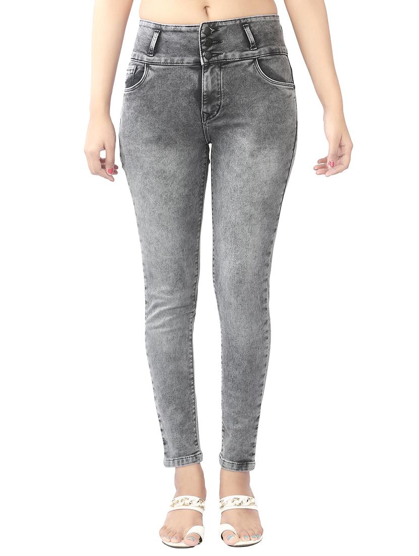 High-rise acid wash jeans - 15504603 - Zoom Image - 1