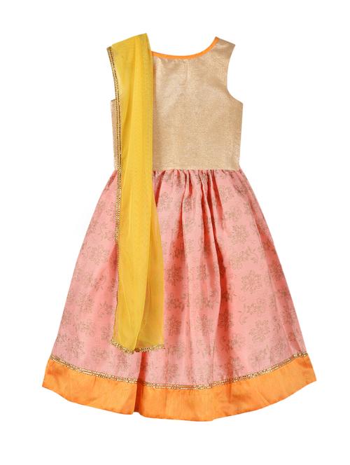 pink silk blend lehnga choli - 15504775 - Standard Image - 1