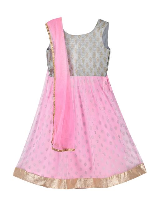 pink net lehnga choli - 15504779 - Standard Image - 1
