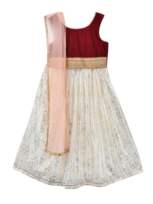 white georgette lehnga choli - 15504784 - Standard Image - 1