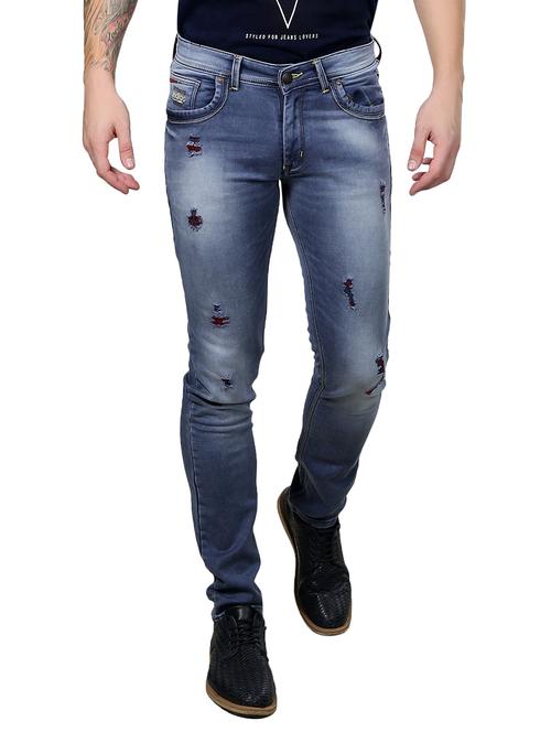 blue denim ripped jeans - 15504852 - Standard Image - 1