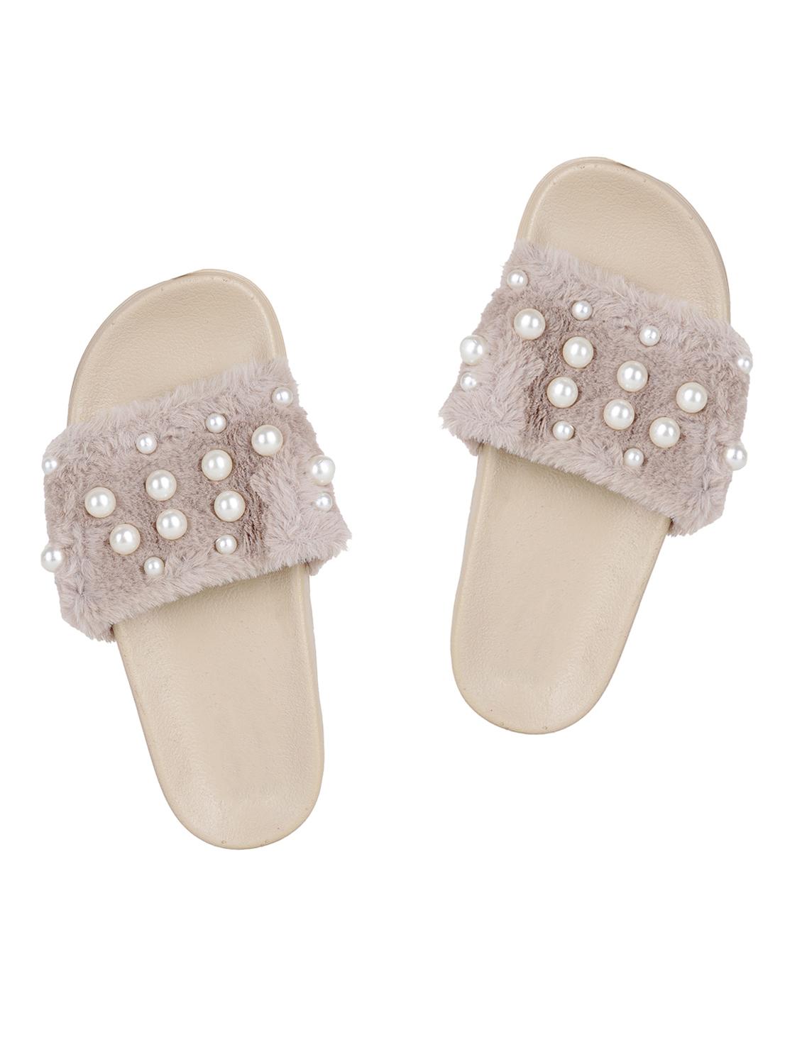 beige slip on slides - 15504884 - Zoom Image - 1
