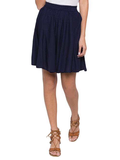 elasticated waist flared skirt - 15504912 - Standard Image - 1