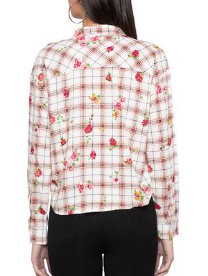 pocket patch printed checkered shirt - 15504951 - Standard Image - 3