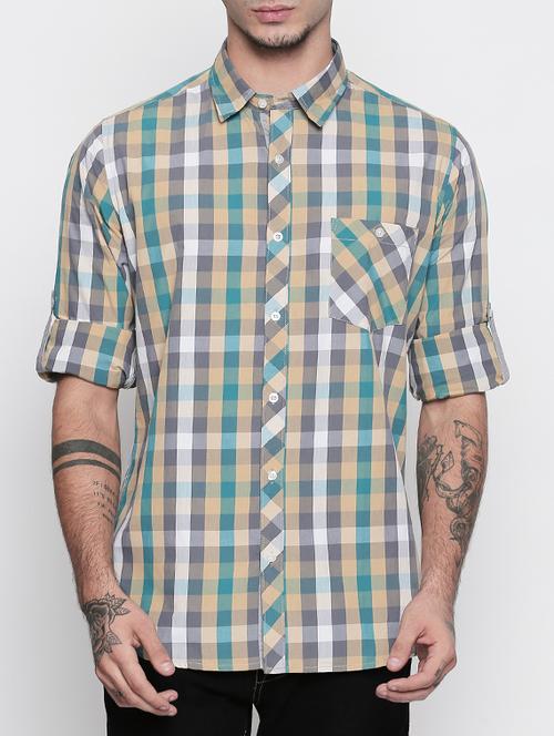 multi cotton casual shirt - 15505395 - Standard Image - 1