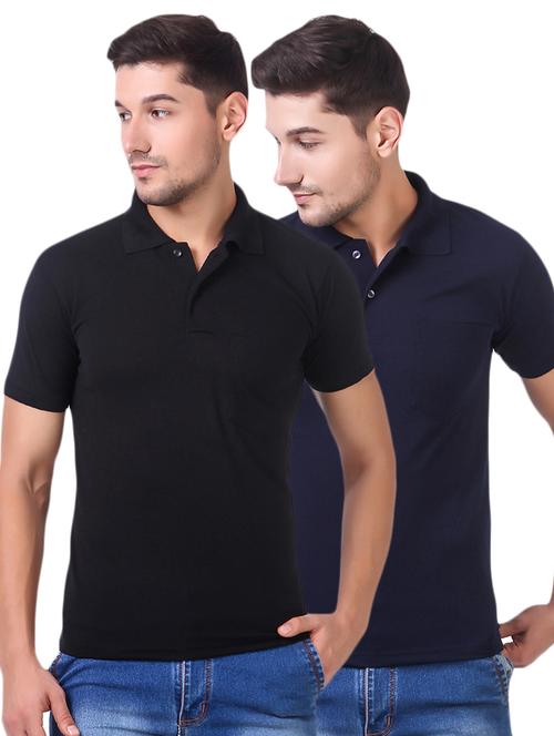 multi colored cotton combos t-shirt (set of 2) - 15505922 - Standard Image - 1