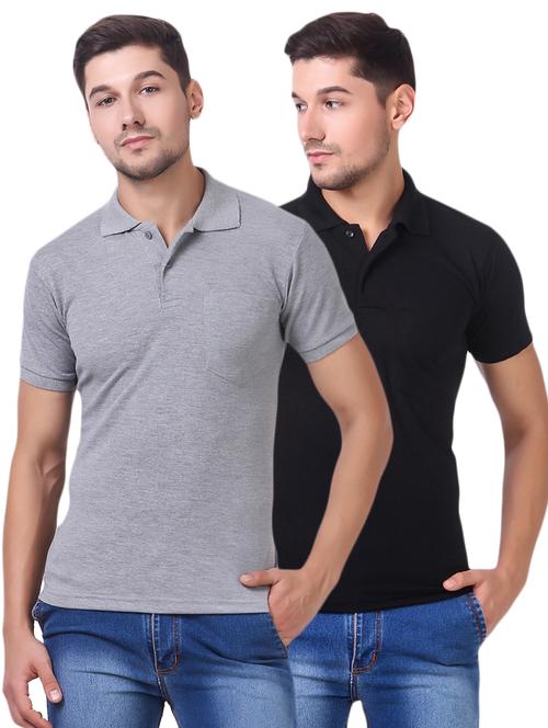 multi colored cotton combos t-shirt (set of 2) - 15505923 - Standard Image - 1