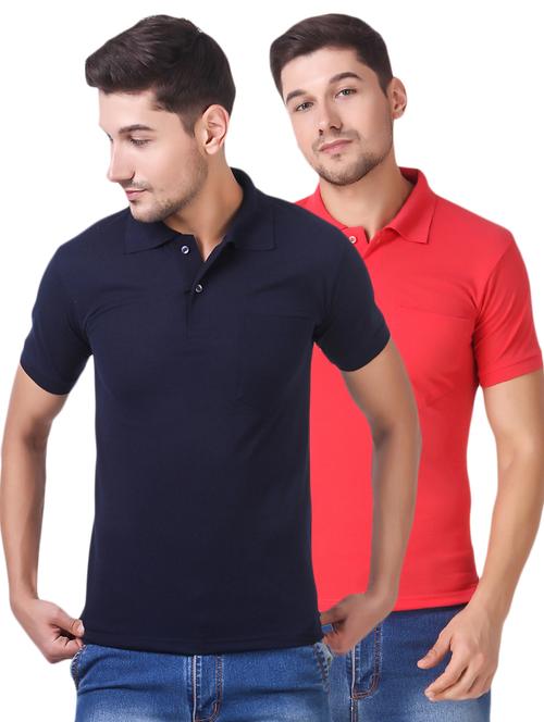 multi colored cotton combos t-shirt (set of 2) - 15505928 - Standard Image - 1