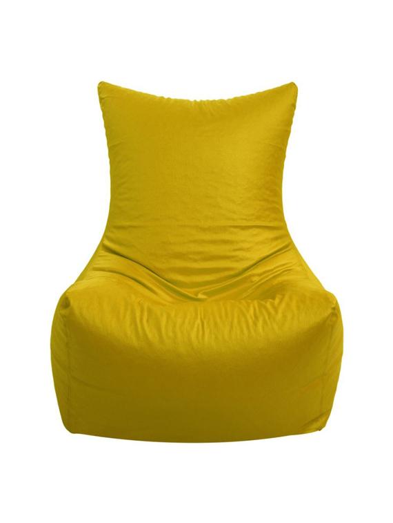 Artificial Leather Chair Yellow Bean Bag Cover_XXL - 15505947 - Zoom Image - 1