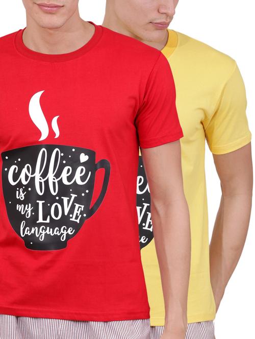 multi colored cotton combo t-shirt - 15506149 - Standard Image - 1