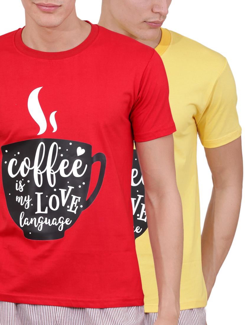 multi colored cotton combo t-shirt - 15506149 - Zoom Image - 1