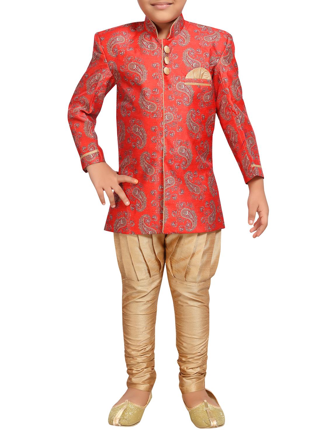 silk blend kurta set - 15506783 - Zoom Image - 1