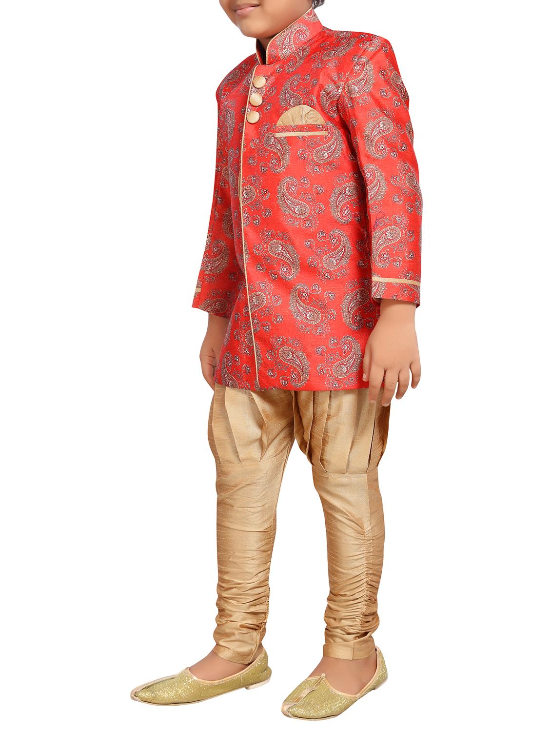 silk blend kurta set - 15506783 - Zoom Image - 2