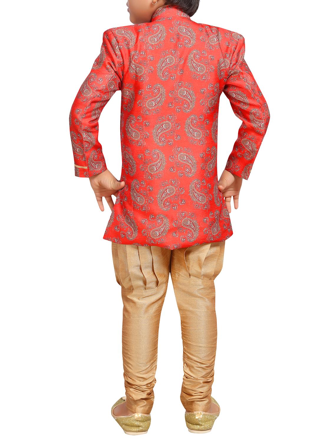 silk blend kurta set - 15506783 - Zoom Image - 3