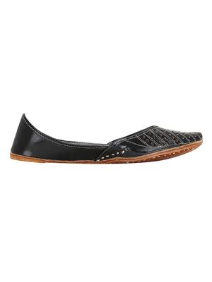 black ethnic slip on jutis - 15507628 - Standard Image - 2