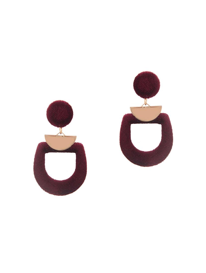 Red Gold Tone Drop Earrings - 15507722 - Zoom Image - 1