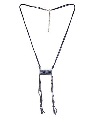 blue velvet long necklace - 15507762 - Standard Image - 2