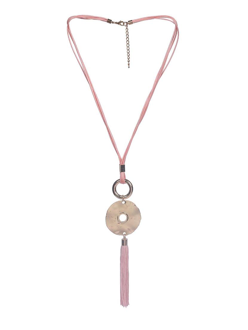 pink metal short necklace - 15507786 - Zoom Image - 2