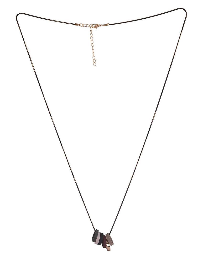 multi colored metal long necklace - 15507788 - Zoom Image - 2