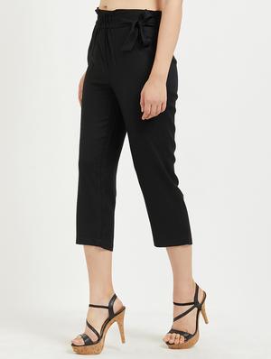 elasticated waist knot detail capri - 15511782 - Standard Image - 2