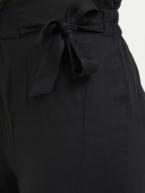 elasticated waist knot detail capri - 15511782 - Standard Image - 5