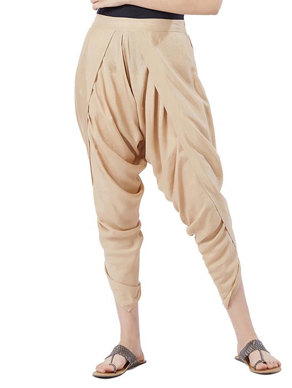 beige solid tulip pant - 15512035 - Zoom Image - 1