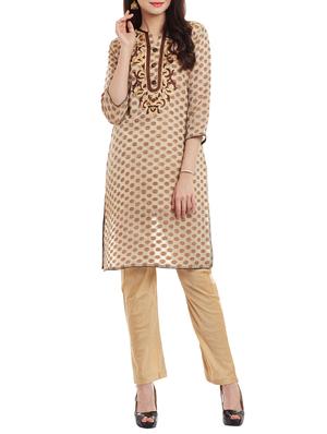 self design embroidered kurta - 15512163 - Standard Image - 4