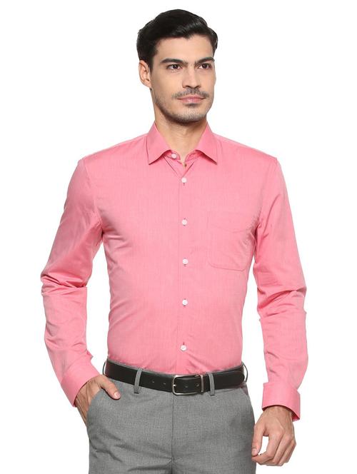 pink cotton formal shirt - 15512474 - Standard Image - 1