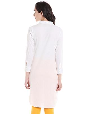 straight embroidered kurti - 15513427 - Standard Image - 3